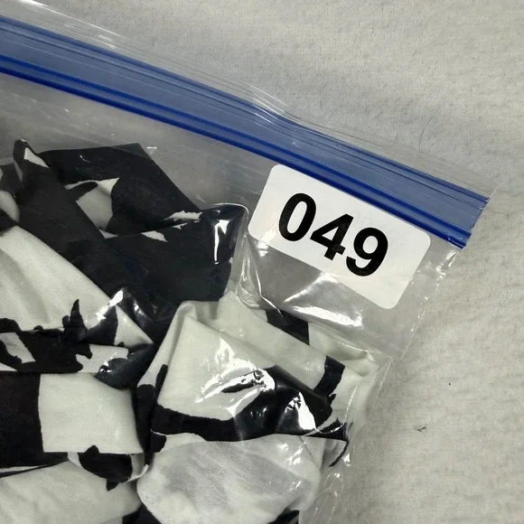 Boston Proper Halter Dress Women 14 Black White Floral Cotton Midi Summer Pocket - Picture 10 of 10